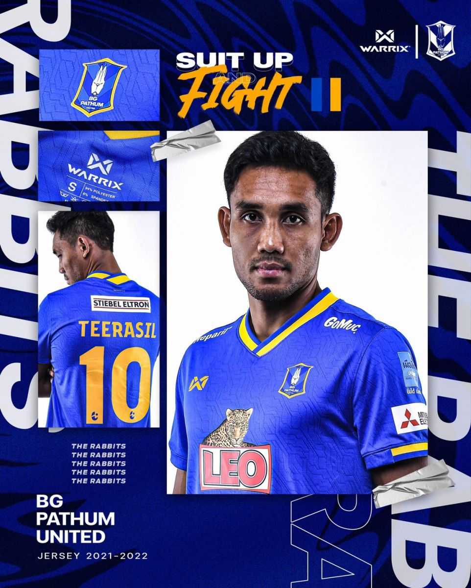 สวมชุดแล้วลุยไปด้วยกัน ! บีจีเปิดตัวชุดแข่งบู๊ไทยลีก 2021-22